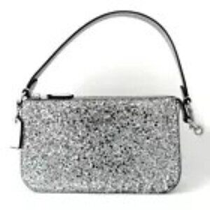 Coach Nolita19 in Silver Glitter CP478